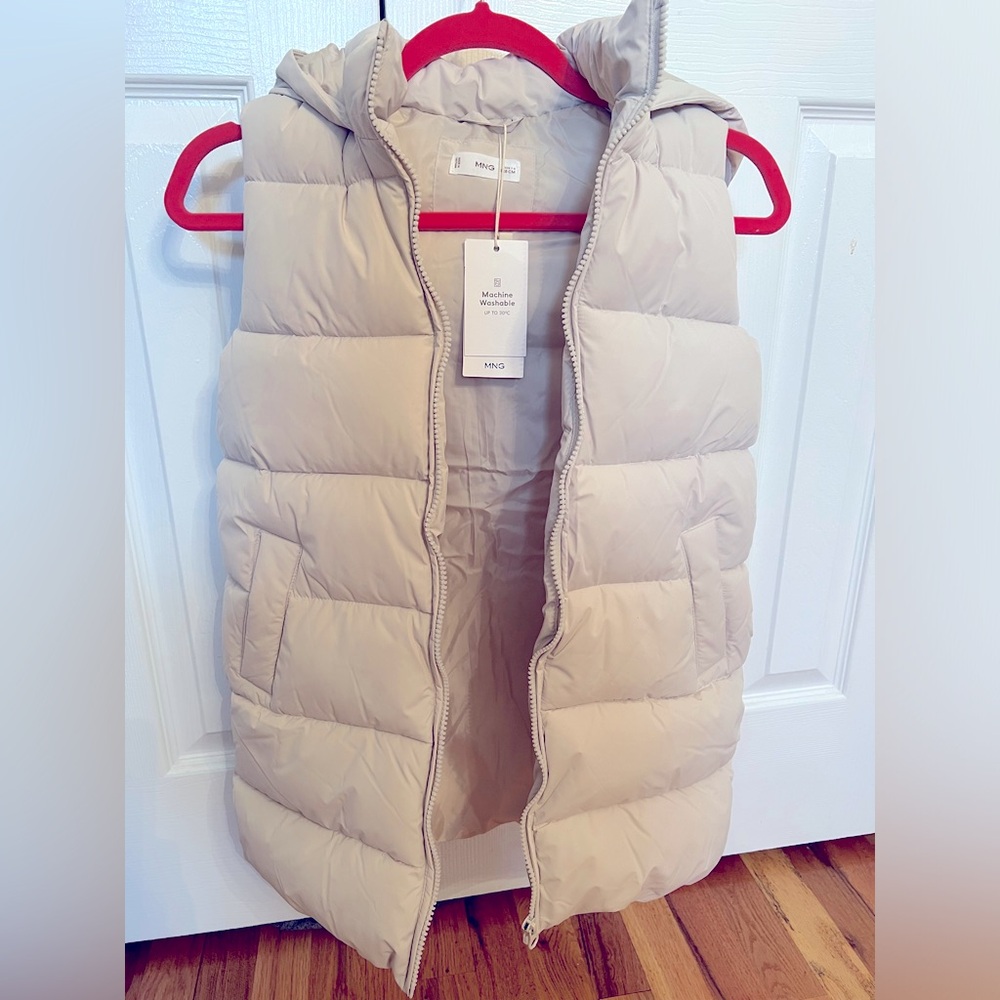 Mango kids long puffer vest